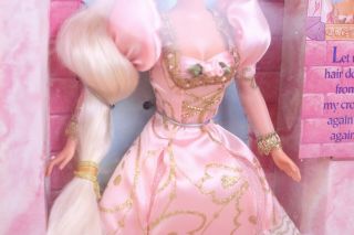 Mattel Rapunzel Princess Light Pink Dress Barbie 1998 NOS NRFB 3
