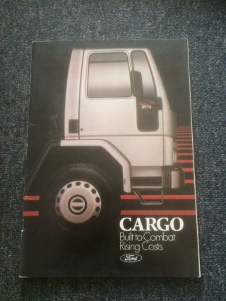 Ford Cargo Truck Prestige Launch Brochure 1981 - Rare