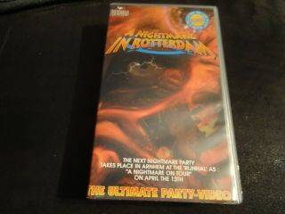A Nightmare In Rotterdam Ultimate Party Vhs Videotape Rare Gabber House