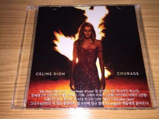 Celine Dion Courage Korea Official 1track Promo Cd / Mega Rare
