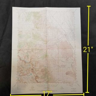 Usgs Big Pine California 1958 Vintage Topographic Map