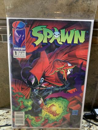 1992 Image Comics Spawn 1 Rare Newsstand Issue 1st App Spawn (al Simmons) 7.  0