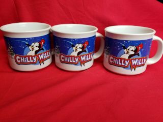 Vintage Chilly Willy Penguin Mugs Cups Walter Lantz Rare