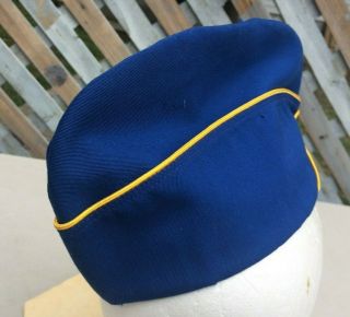 Vintage VFW Cap Hat Blue Junior Girls Size 6 5/8 Veterans Foreign Wars Rare 3