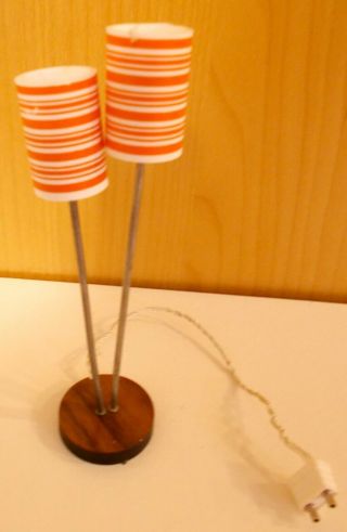Lundby Dollhouse Vintage Double Floor Lamp 6154 From Mid 1970’s
