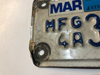 California Manufacturer Motorcycle License plate 2004 Rare 3