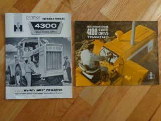 International Vintage 4100 & 4300 Four - Wheel Drive Tractor Brochures