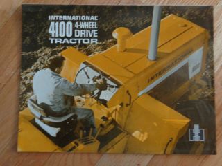 INTERNATIONAL VINTAGE 4100 & 4300 FOUR - WHEEL DRIVE TRACTOR BROCHURES 3