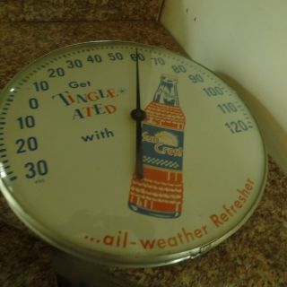 Vintage Sun Crest Soda Thermometer 1940 