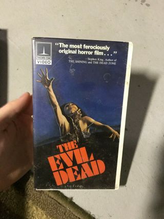The Evil Dead Horror Sov Slasher Rare Oop Vhs Big Box Slip