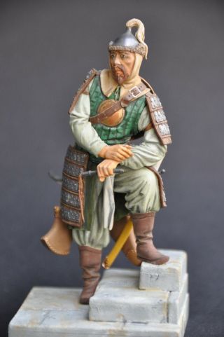 Built Paint 90mm Metal Figure From Poste Militaire Mongol Warrior Rare Oop