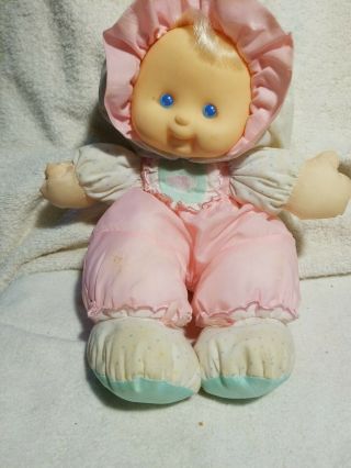 Vintage Fisher Price Pink Baby Doll Blonde Puffalump Kids Htf Rare