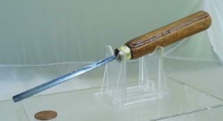 Antique J.  B.  Addis Wood Carving Gouge Chisel 5 Sweep 1/4 " Cut 8.  5 " Long