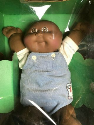 VINTAGE COLECO CABBAGE PATCH KIDS PREEMIE BOY AFRICAN - AMERICAN DOLL 2
