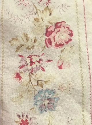 Ralph Lauren KING Fitted Vintage Sheet RARE Josie Rose Stripe Floral 100 Cotton 3