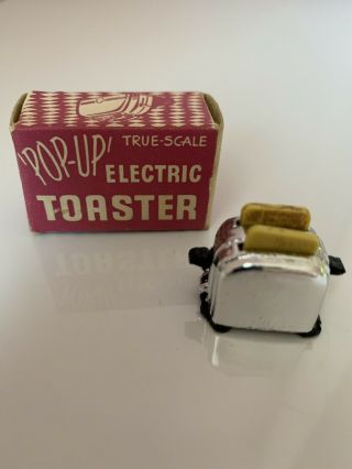 Vintage Dollhouse Accessory - Shackmans Miniature Toaster,  1 Toast Slice,  Vhtf