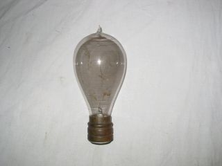Antique Light Bulb Single Coil 2 Loops Carbon Thomson Houston Base Lqqk