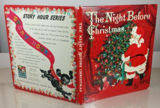 The Night Before Christmas Whitman Rare Story Hour Series Hardcover Book 1960