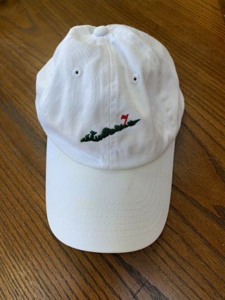 Fishers Island Club Imperial Golf White Hat Cap Rare Logo