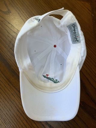 Fishers Island Club Imperial Golf White Hat Cap Rare Logo 3