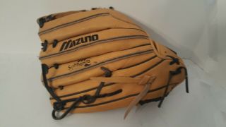 Mizuno Classic Pro Baseball Softball Glove Gcs1201 Ex Tan Leather Black 12 " Rare