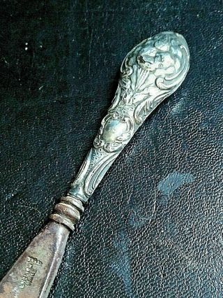 Antique Solid Silver Shoe Horn In