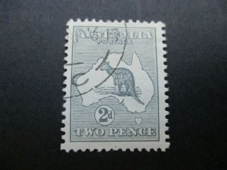 Kangaroo Stamps: 2d Grey 1st Watermark Cto - Exceptionally Rare (d152)