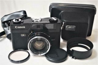 " Rare Black " [exc,  ] [fully Works] Canon Canonet Ql17 Ql Rangefinder Camera
