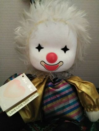 Vintage 1988 Musical Wind Up Poter Doll Moving Head Clown