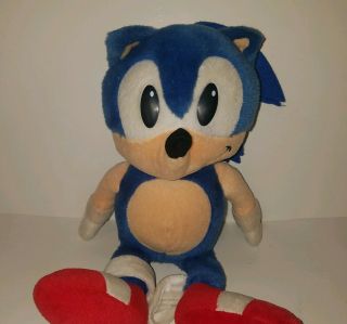Rare 1993 Sega Sonic The Hedgehog Plush Caltoy,  Very Hard To Find 15 Inch