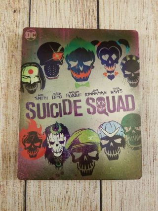 Suicide Squad (4k Uhd,  Blu - Ray) Best Buy Exclusive Steelbook.  Oop & Rare.