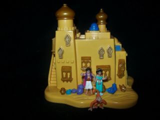 Euc 100 Vintage Disney Polly Pocket Aladdin Agrabah Marketplace 1995