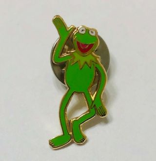 Rare Htf Walt Disney Trading Pin Muppets - Kermit The Frog Waving Walking