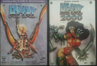 Heavy Metal 1 & 2 2000 Rare Dvd Ralph Bakshi Cartoon Animation Ivan Reitman Film