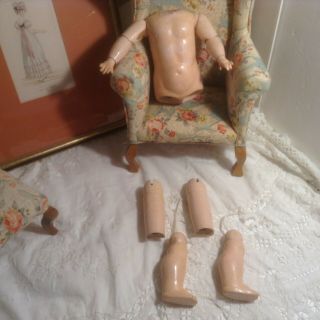 14 - 1/2 " Antique Ball Jointed Doll Body