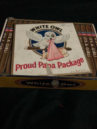 1953 White Owl Cigar Box Rare - - - It 