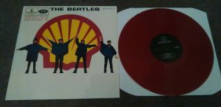 The Beatles - Help - Very Rare 12 " Red Vinyl.  With Shell Cover Reissue