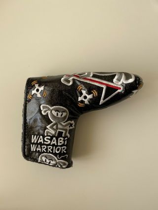 blade putter cover for Scotty,  Titleist,  Taylormade,  Ping.  Rare Wasabi Warrior 2