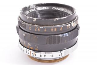 CANON 35mm/F2 Leica 39mm LMT screw mount Rare 12209 2