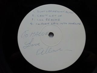 Allan Clarke - Rare Signed White Label Promo Of Self - Titled 1974 Lp The Hollies