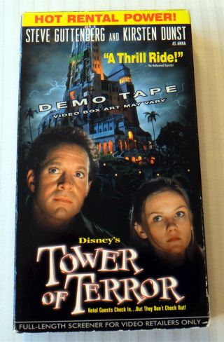 Tower Of Terror Rare Disney Full - Length Screener Demo Tape Vhs Movie Promo