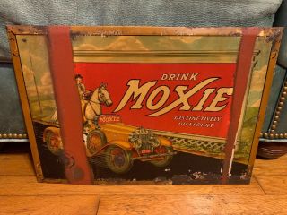 Rare 1933 Moxie Soda Advertising Sign
