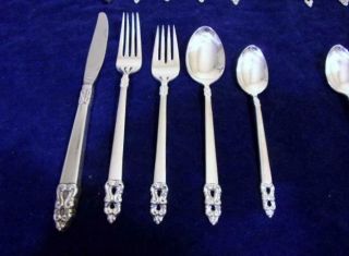 1847 Rogers King Frederik Royal Empress 20 Piece Service for 4 Silverplate 1969 3