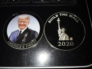 Rare NYPD President Trump in a NYPD Uniform Challenge Coin 3