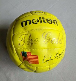 Rare Vintage Karch Kiraly Molten Gold Beach Volleyball Ball