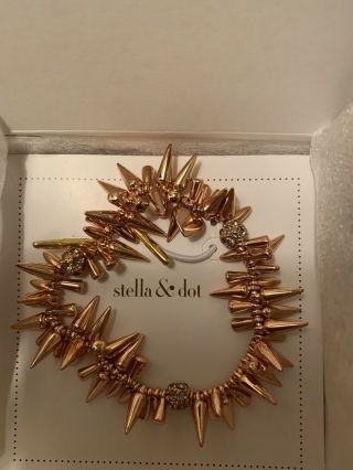 Stella And Dot Renegade Bracelet Rose Gold Rare