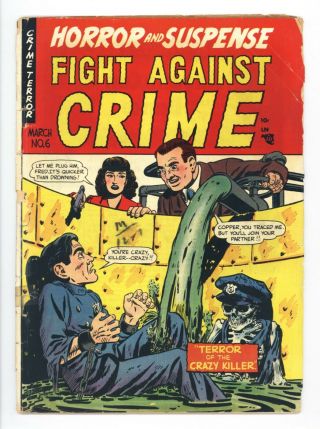 Fight Against Crime 6 Vol 1 Very Rare 1952 Lower Grade Bondage Cover