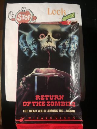 Return Of The Zombies Vhs Wizard Big Box Not Reissue Rare Oop Zombies