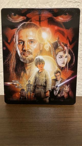 Star Wars: Episode I: The Phantom Menace (Blu - ray,  Steelbook) Rare OOP 2