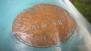 Rare Early 10 gallon Oil Can Marked by maker and Standard Oil York 2